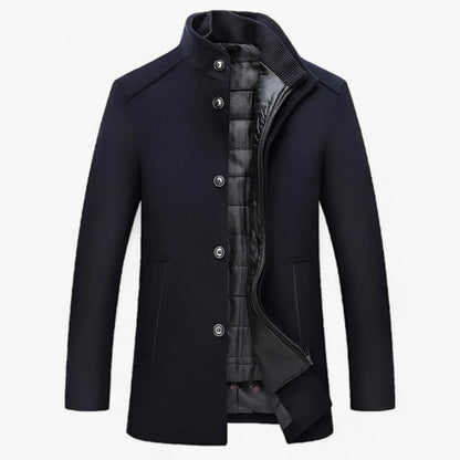 Wolltrenchcoat - Premium Wärme für Herbst & Winter
