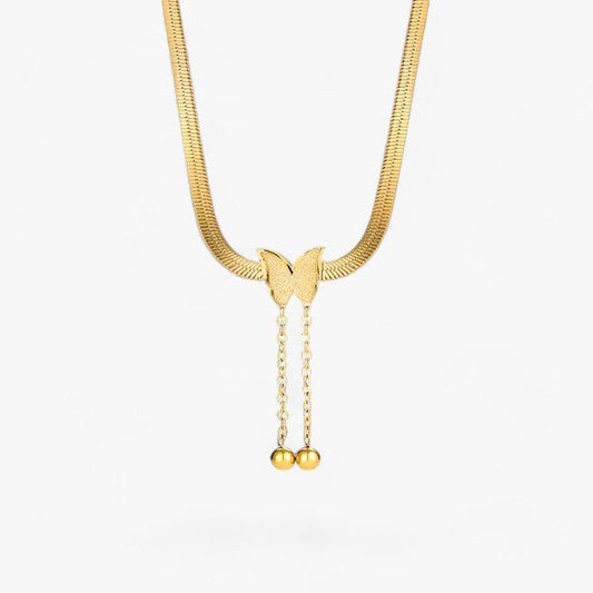 Schmetterling Anhänger Halskette - Charmant und Elegant