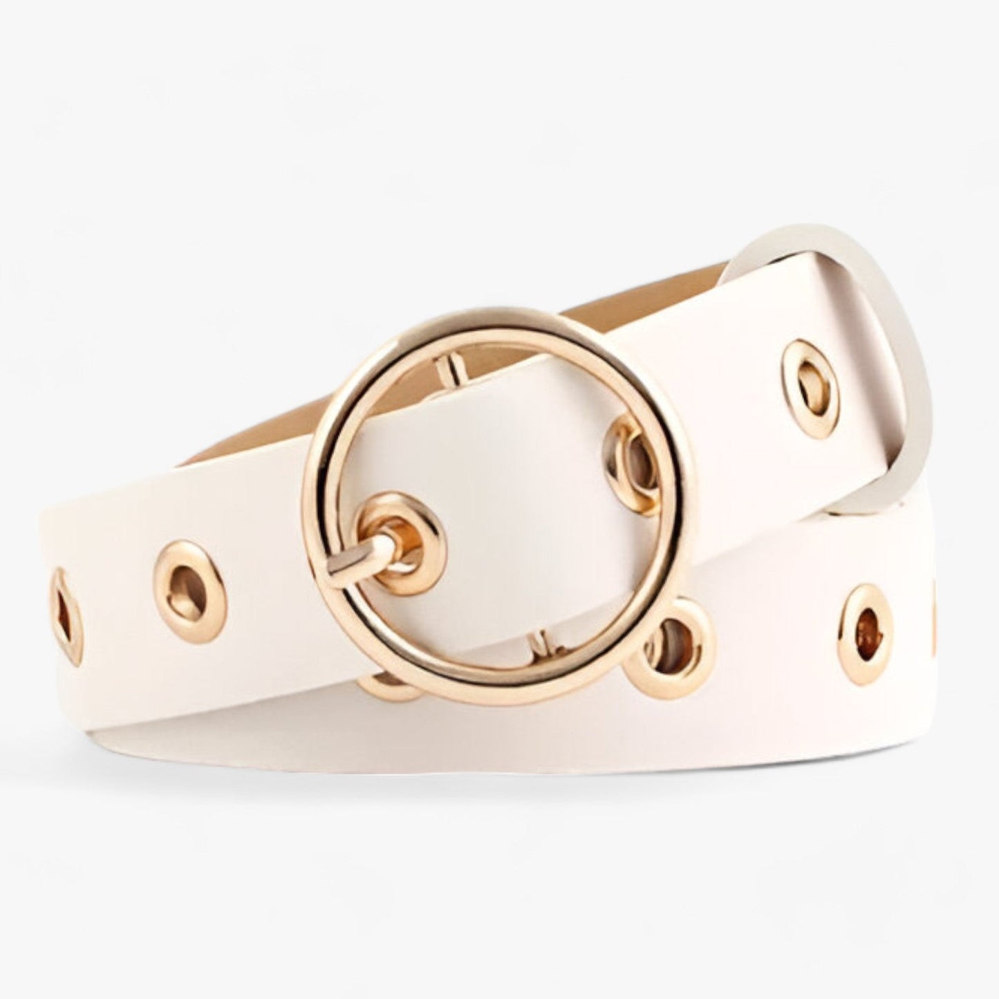 Ledergürtel mit Runder Schnalle - Klassisch und Raffiniert