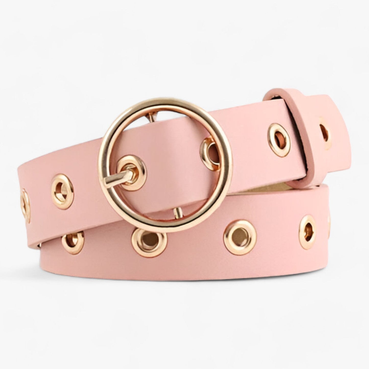 Ledergürtel mit Runder Schnalle - Klassisch und Raffiniert