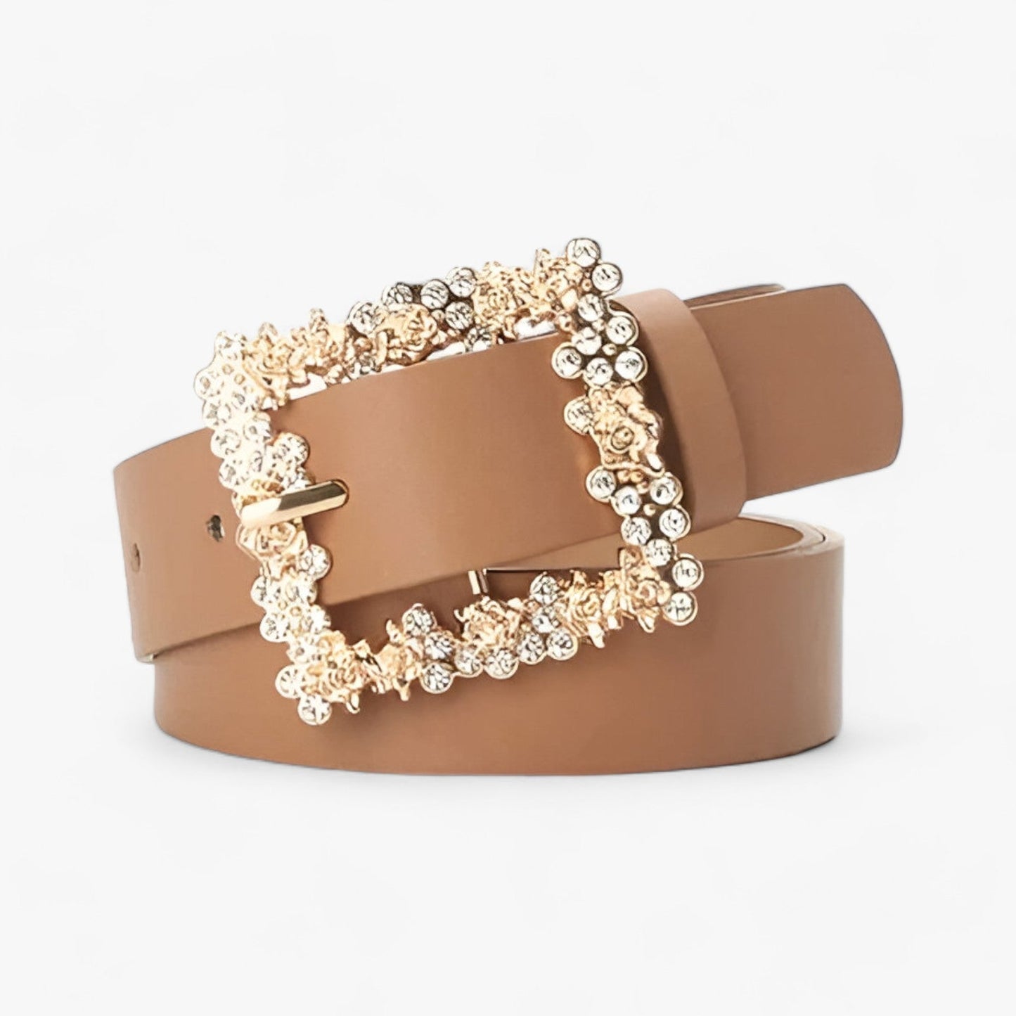 PU-Gürtel - Glamourös mit Funkelnder Schnalle