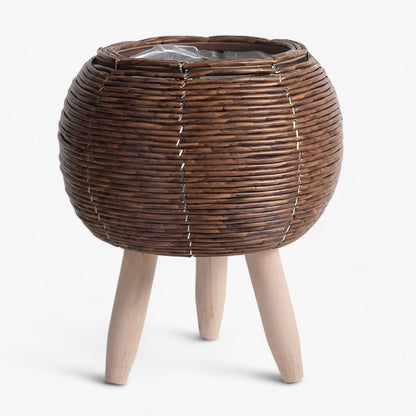 Rattan-Oase | Stilvoller Übertopf - Vielseitige Wohnkultur