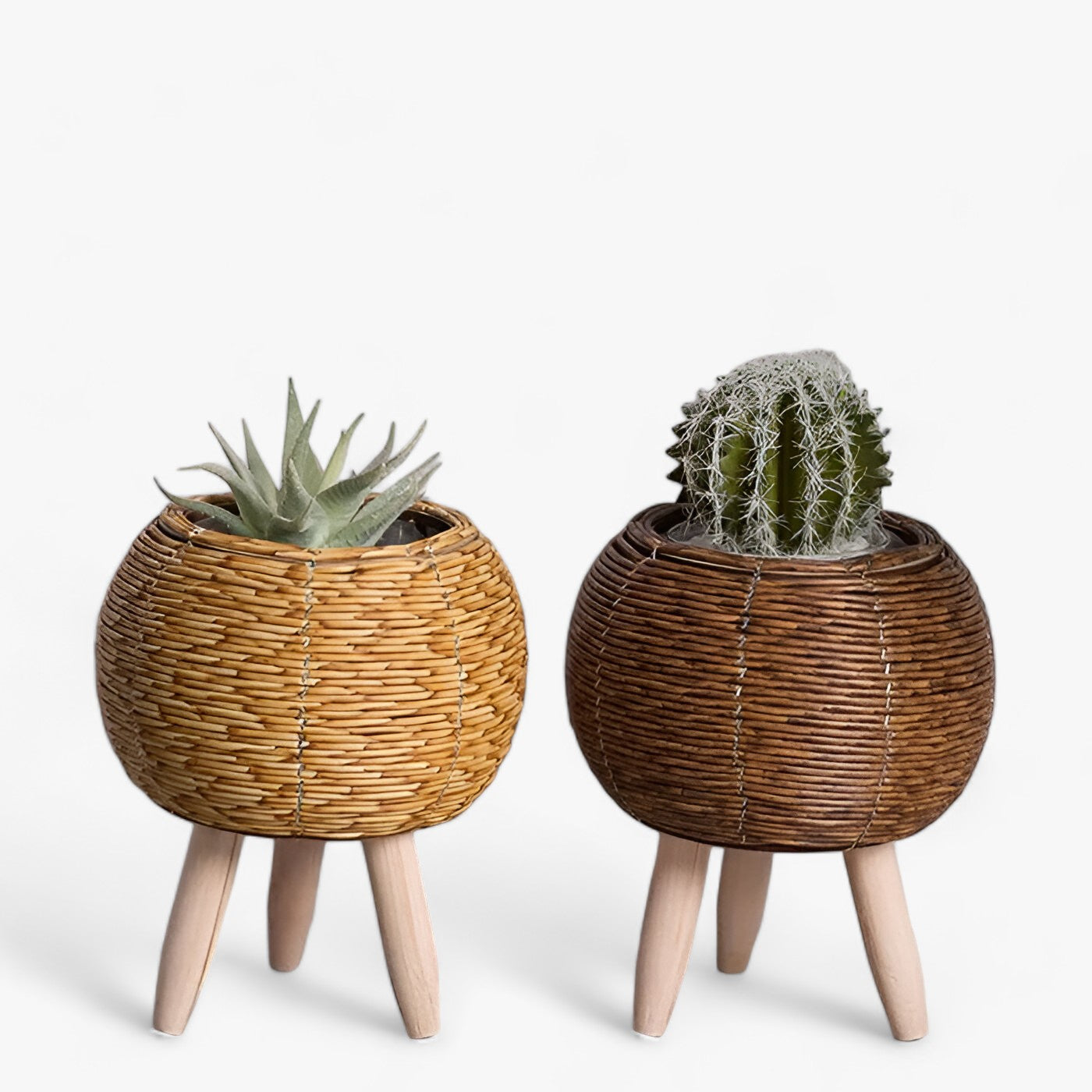 Rattan-Oase | Stilvoller Übertopf - Vielseitige Wohnkultur