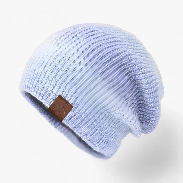 Bunte Plüschstrickmütze - Gemütlich und Modisch