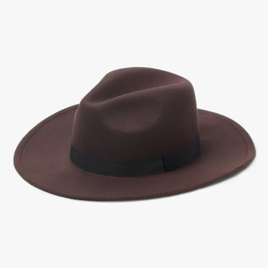 Alexis | Unisex Vintage Woll Fedora - Zeitlose Stil für Kaltes Wetter