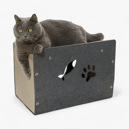 Kratz- und Ruheplatz für Katzen - Perfekte Kombination aus Komfort und Spiel