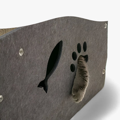 Kratz- und Ruheplatz für Katzen - Perfekte Kombination aus Komfort und Spiel