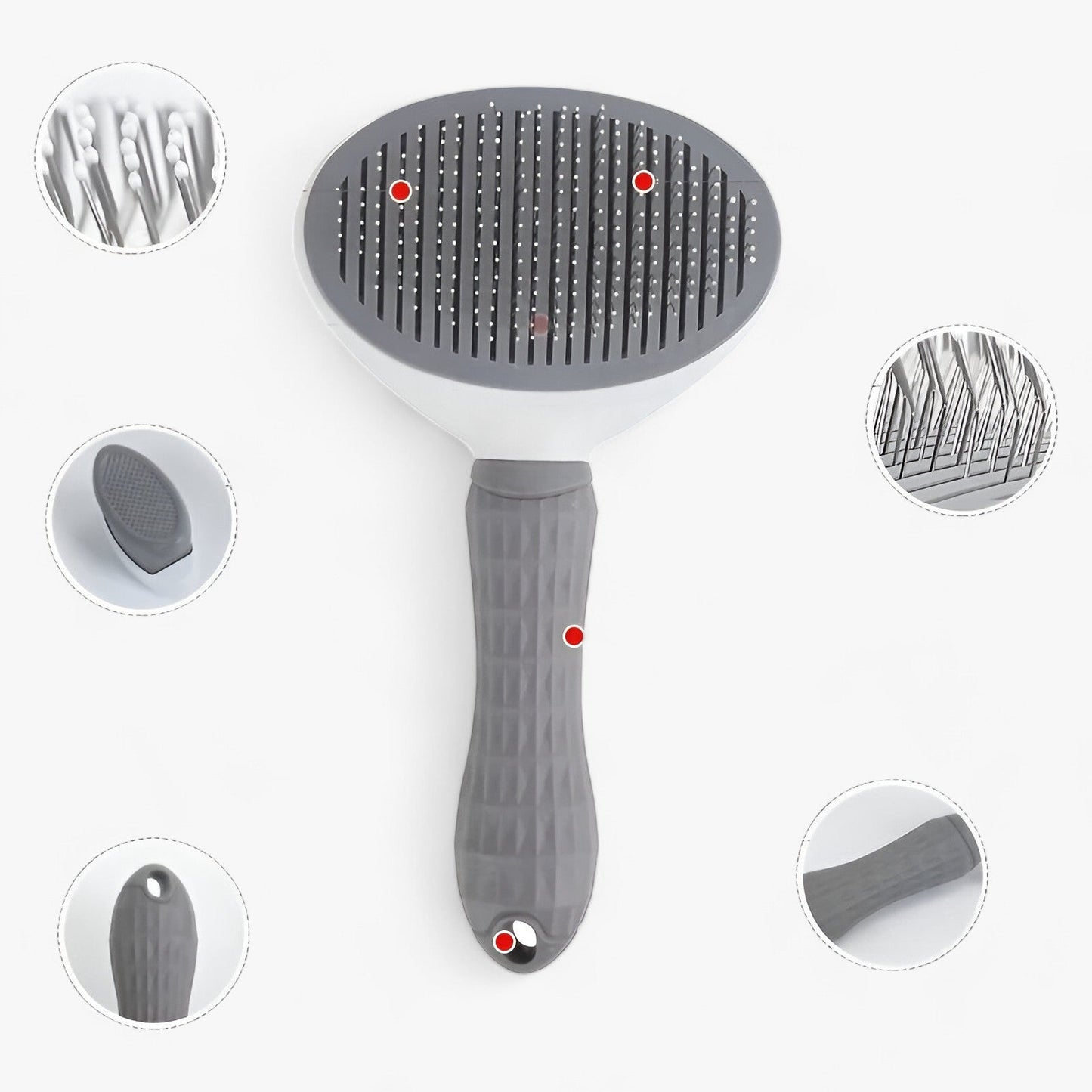 Selbstreinigende Haustierbürste - Effektive Haarentfernung und Einfache Reinigung