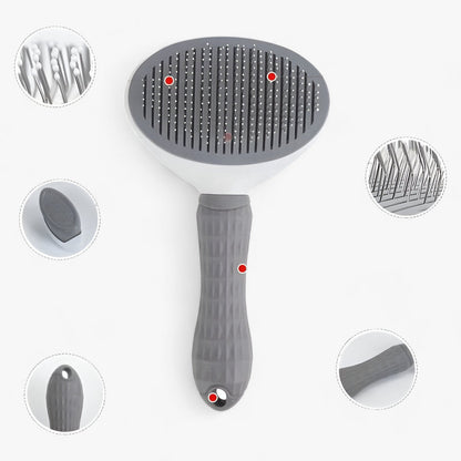 Selbstreinigende Haustierbürste - Effektive Haarentfernung und Einfache Reinigung