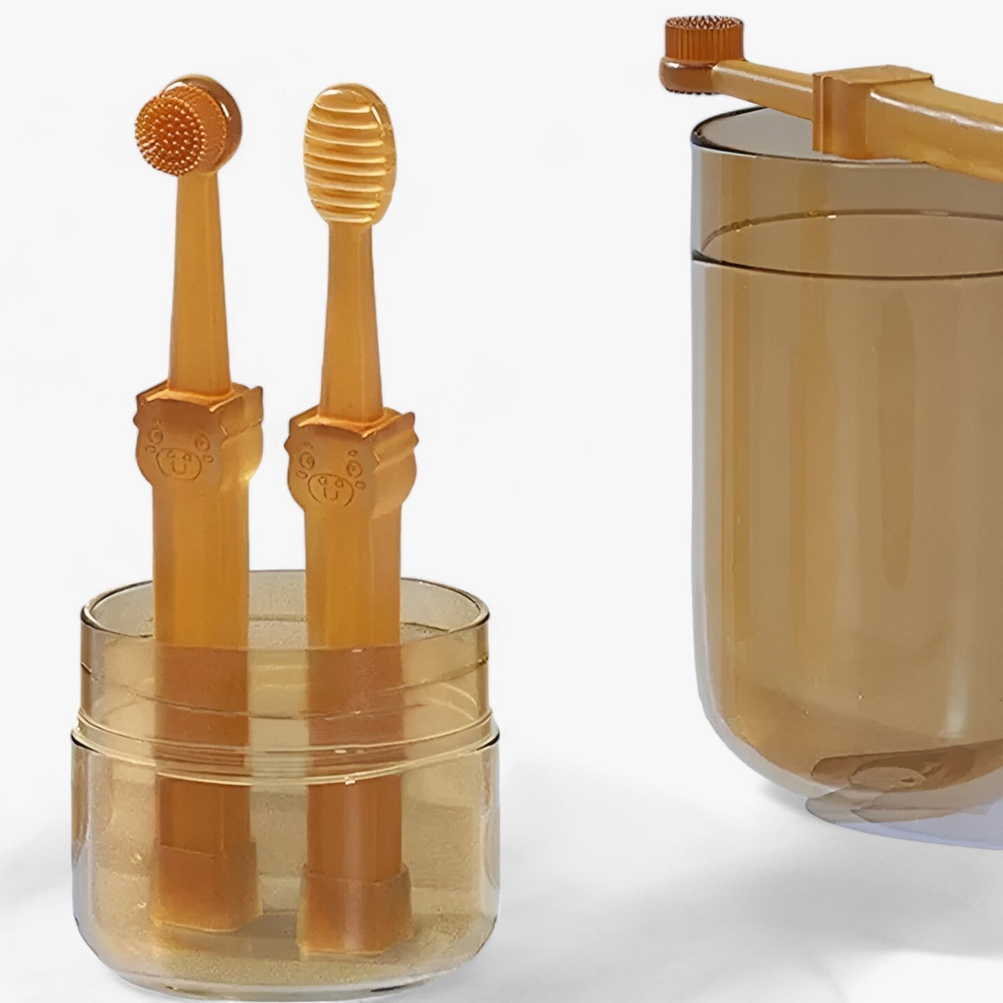 Reinigungsbürste für Hunde und Katzen - Kunststoffbürste mit Sanftem Silikonreinigungsschaber