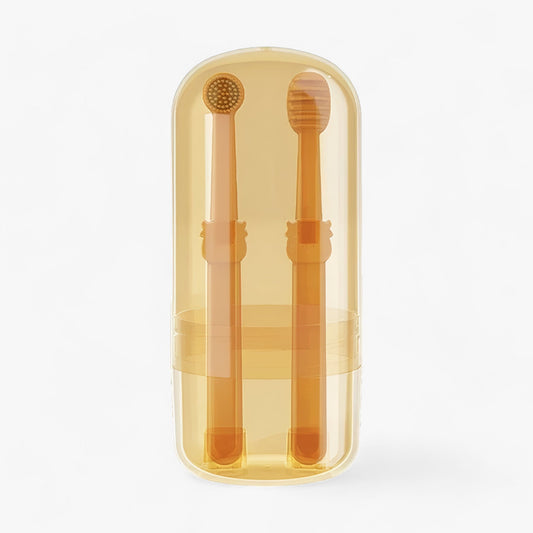 Reinigungsbürste für Hunde und Katzen - Kunststoffbürste mit Sanftem Silikonreinigungsschaber