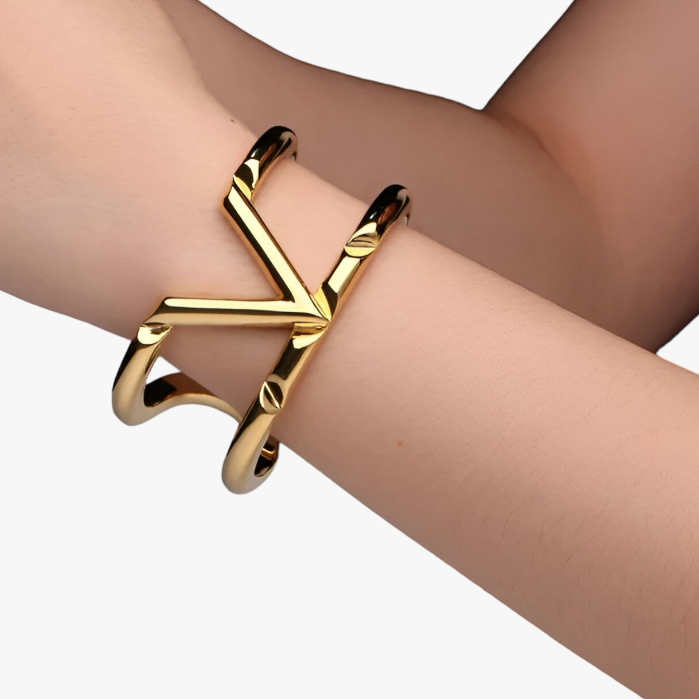 Minimalistisches Hohles "V"-Armband - Schlanker und Vielseitiger Stil