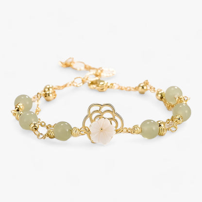 Blüten-Schichten | Elegantes Armband - Doppelte Blütenzauber