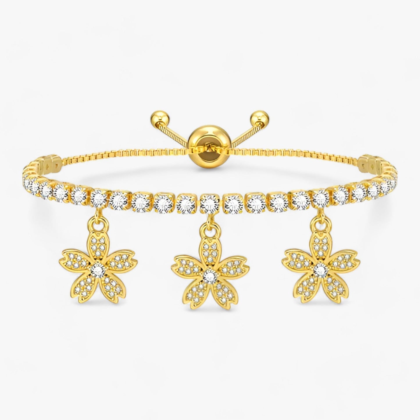 Luxusblüte | CZ-Anhänger - Floraler Glamour