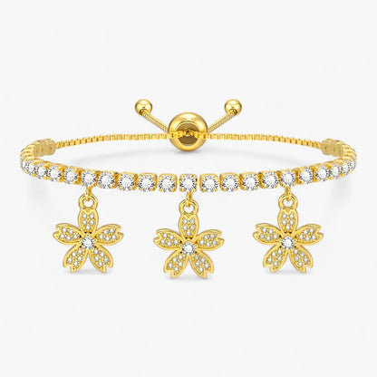 Luxusblüte | CZ-Anhänger - Floraler Glamour