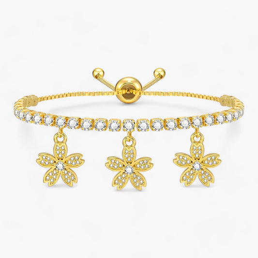 Luxusblüte | CZ-Anhänger - Floraler Glamour