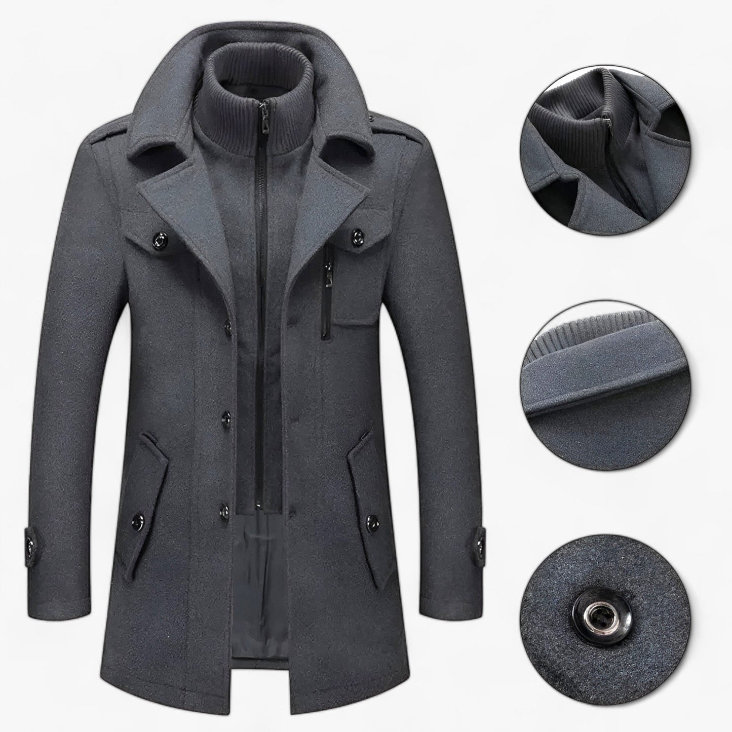 Langer Windbreaker - Schützend und Stylisch