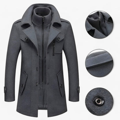 Langer Windbreaker - Schützend und Stylisch