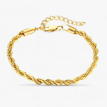 Schlankes gedrehtes Kettengliederarmband - Vielseitig und stilvoll für Männer