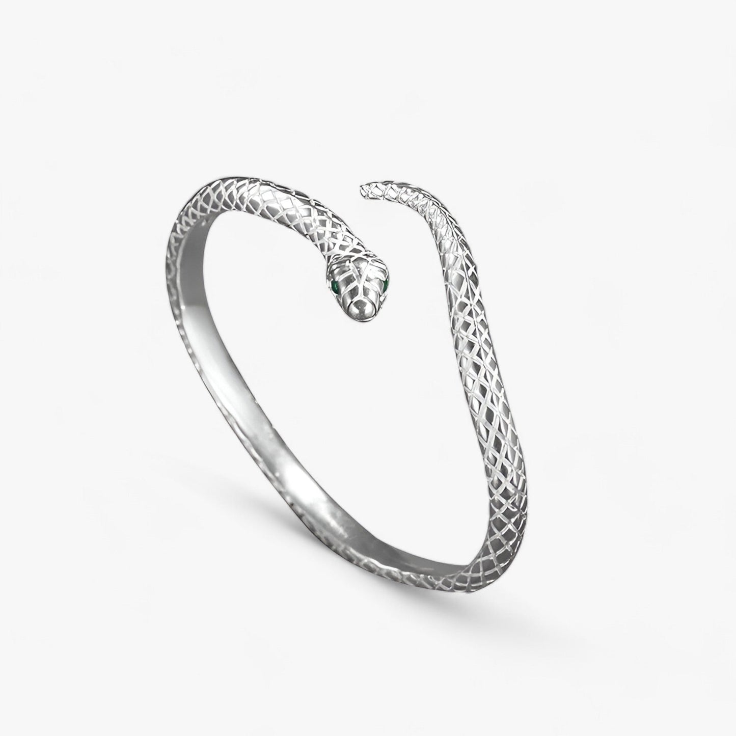Schlangenarmband – Charm & elegantes Silber
