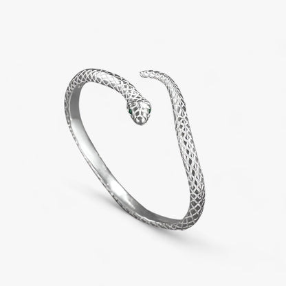 Schlangenarmband – Charm & elegantes Silber