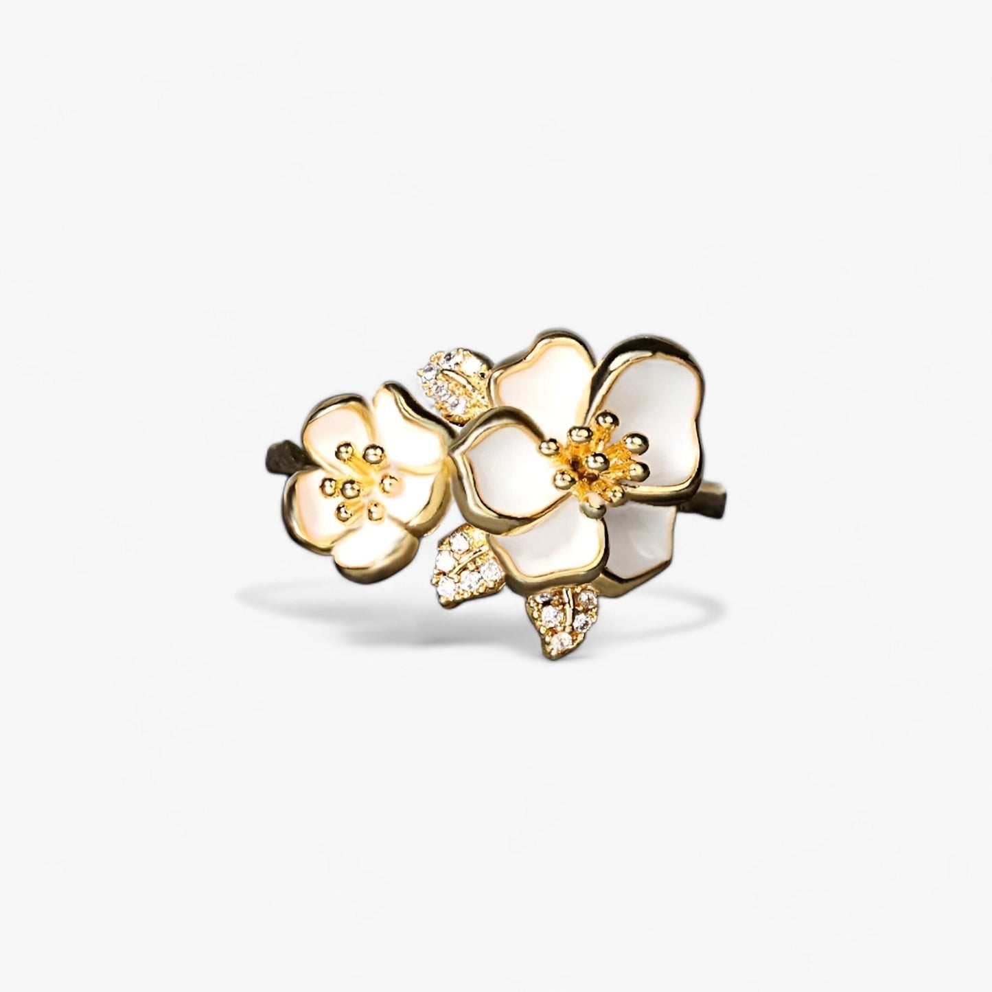 Frischer Weißer Blumenring - Zarte Schönheit