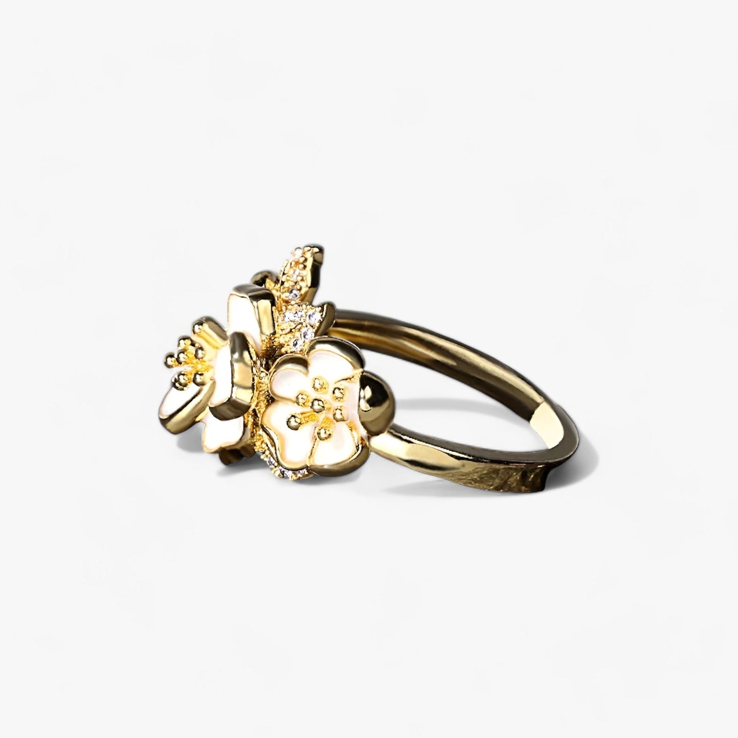 Frischer Weißer Blumenring - Zarte Schönheit