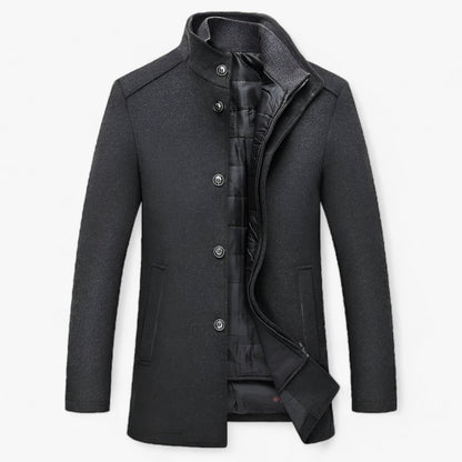 Wolltrenchcoat - Premium Wärme für Herbst & Winter