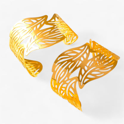 Armband aus Edelstahl mit Blattmotiv - Verleiht Ihrem Alltag Eleganz