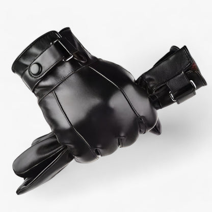 Herren Lederhandschuhe - Wärme aus echtem Lammfell für den Winter