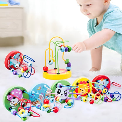 Holzperlen-Labyrinth - Frühe Lernförderung