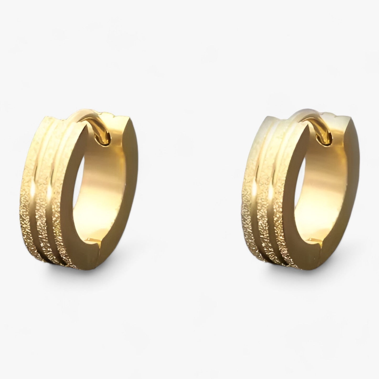 Mattierte Ohrringe – Coole Gothic