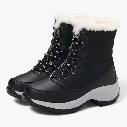 Stiefel aus Kunstfell - Wasserdichter und Wärme spendender Winter-Support