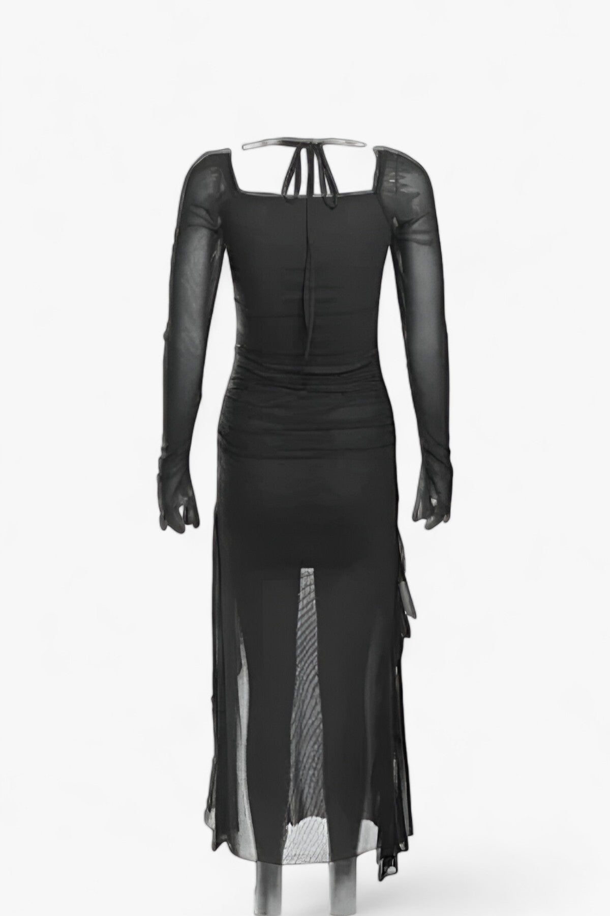 Rüschen Midi Kleid - Anmutig & Trendig