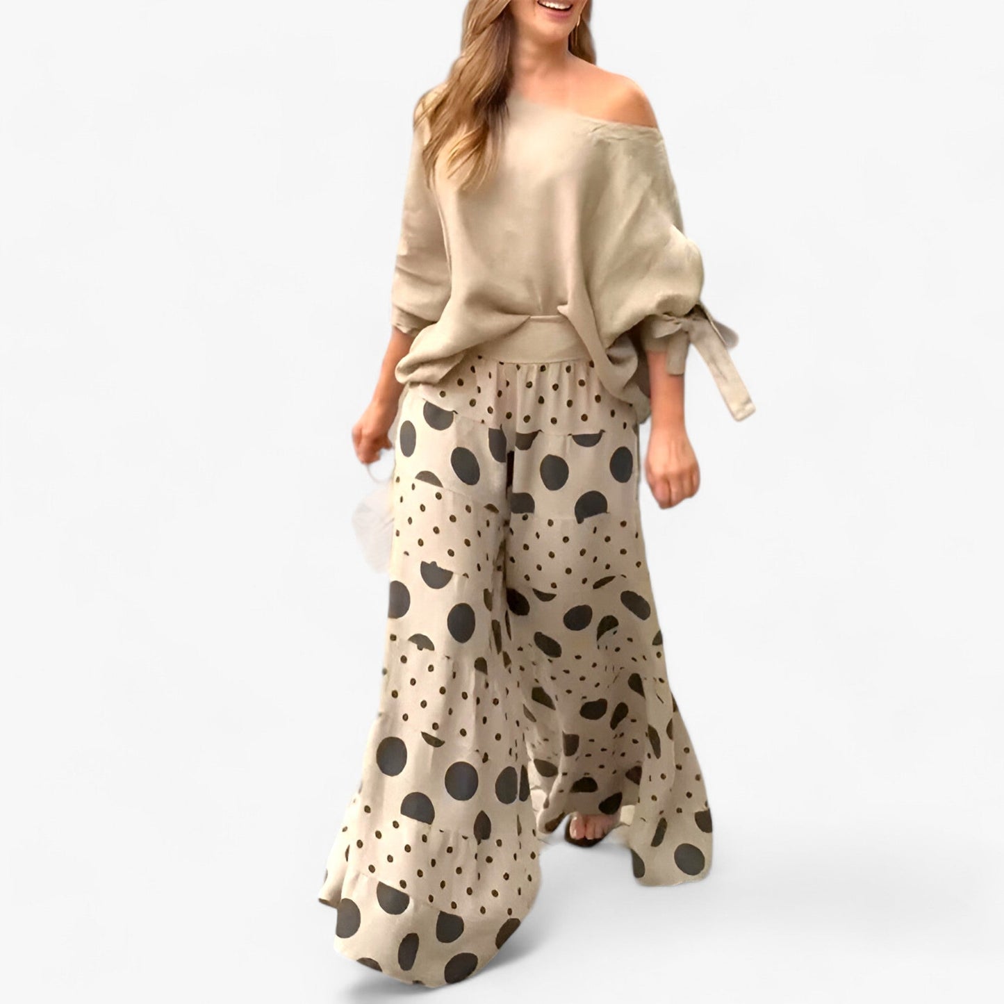 Lässiger 2-teiliger Anzug - Müheloser Stil mit lockerem geometrischem Print