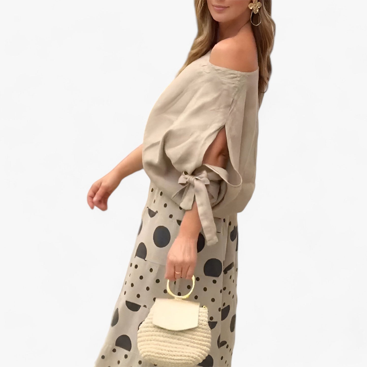 Lässiger 2-teiliger Anzug - Müheloser Stil mit lockerem geometrischem Print