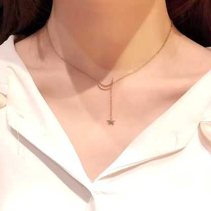 Moon Star Choker – Schlicht, aber schick