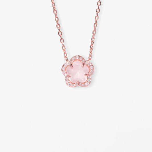 Zirkon Sakura Anhänger - Elegant und Funkelnd