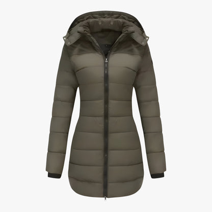Elena | Lang Parka mit Kapuze - Extrem Warm Winterjacke