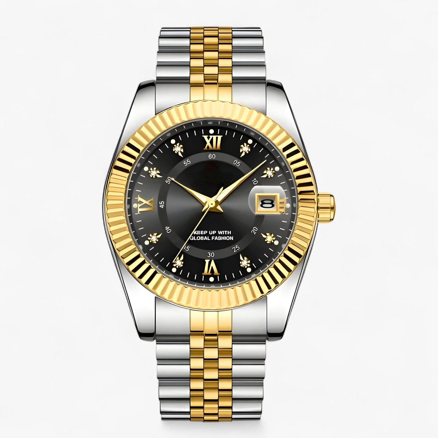 Everest | Elegante Herrenuhr aus Edelstahl mit Quarzwerk