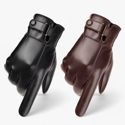 Herren Lederhandschuhe - Wärme aus echtem Lammfell für den Winter