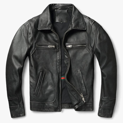 Herren Lederblouson - Vintage Biker Wärme