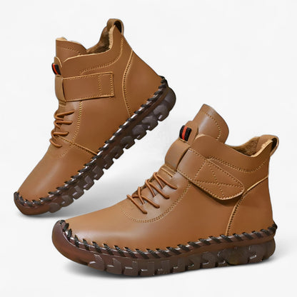 Sici | Orthopädische Lederstiefel mit Futter - Winterkomfort, wasserdicht und warm