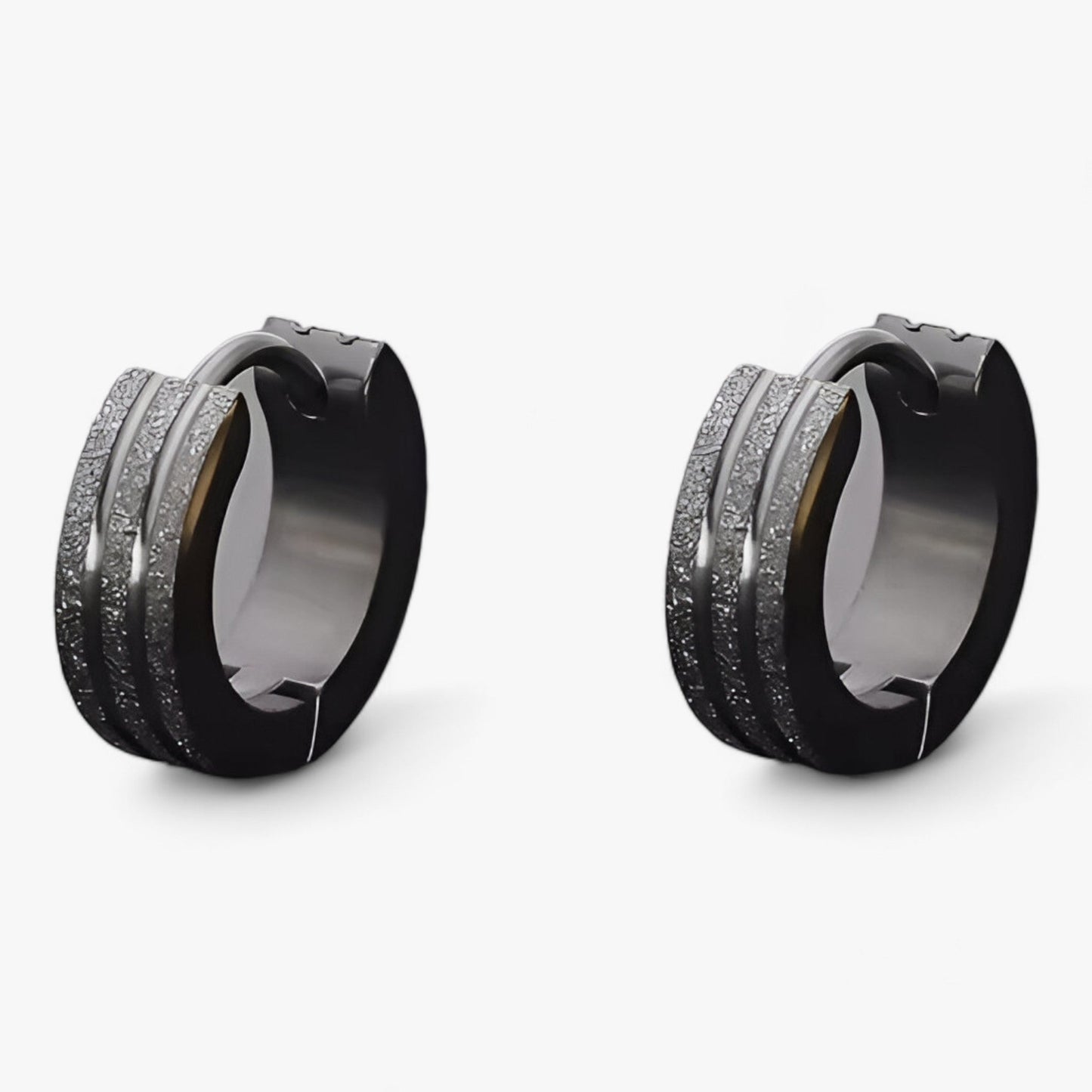 Mattierte Ohrringe – Coole Gothic