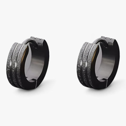 Mattierte Ohrringe – Coole Gothic