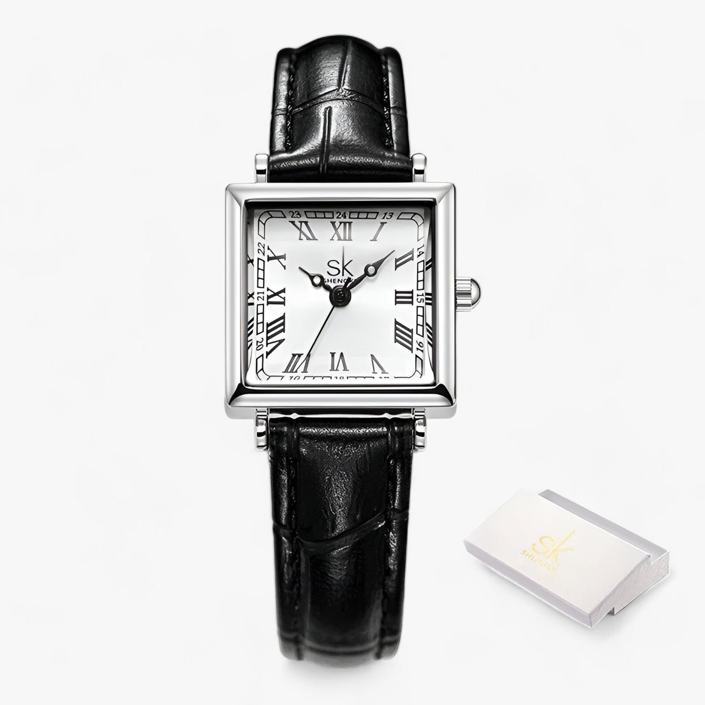 Charlotte | Quadratisches Damenarmbanduhr – wunderschön und elegant für besondere Anlässe