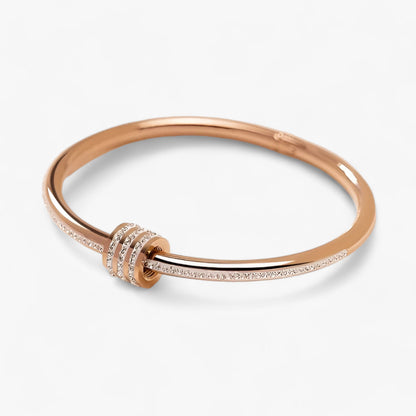 MOONLIGHT - Edelstahl-Zirkon-Schraubenarmband - Luxuriöser und nachhaltiger Schmuck