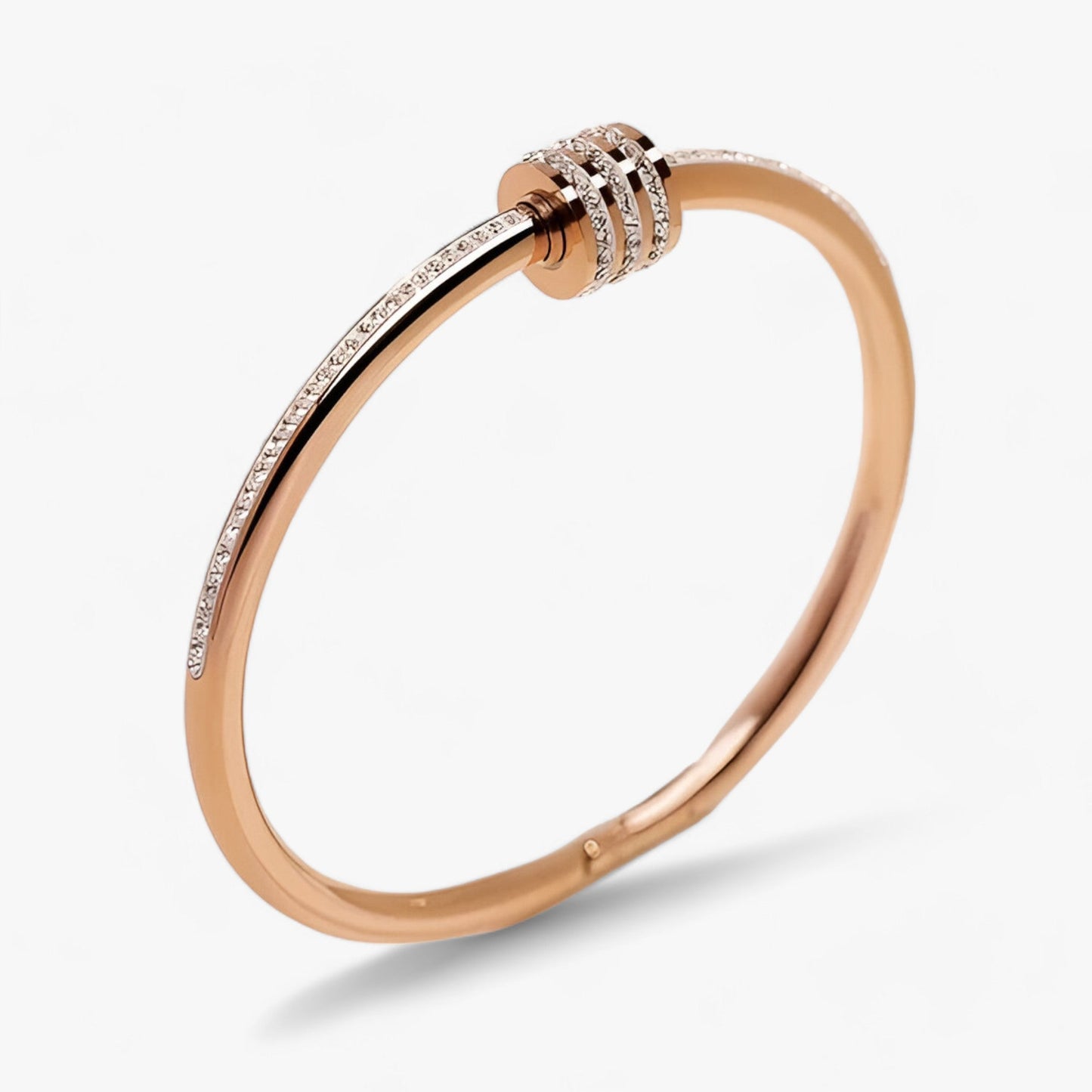 MOONLIGHT - Edelstahl-Zirkon-Schraubenarmband - Luxuriöser und nachhaltiger Schmuck