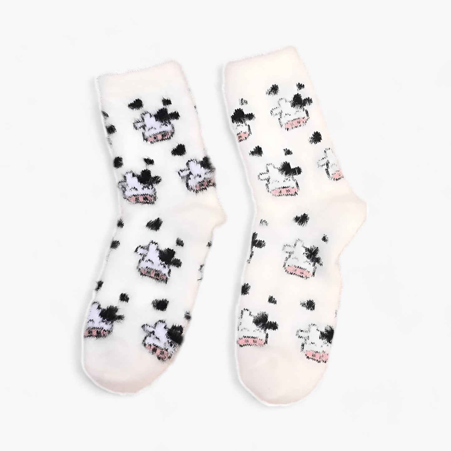 Plüsch-V Cow Socken - Gemütlich und Warm