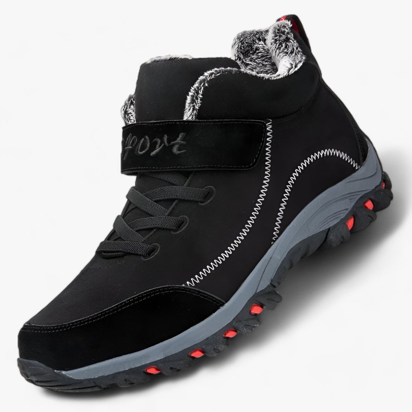 Hohe Stiefel aus wasserdichtem Wildleder - Warm und rutschfest für den Winterkomfort